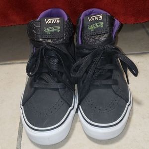 Vans sneakers Grey Purple Croc animal Leather 4y